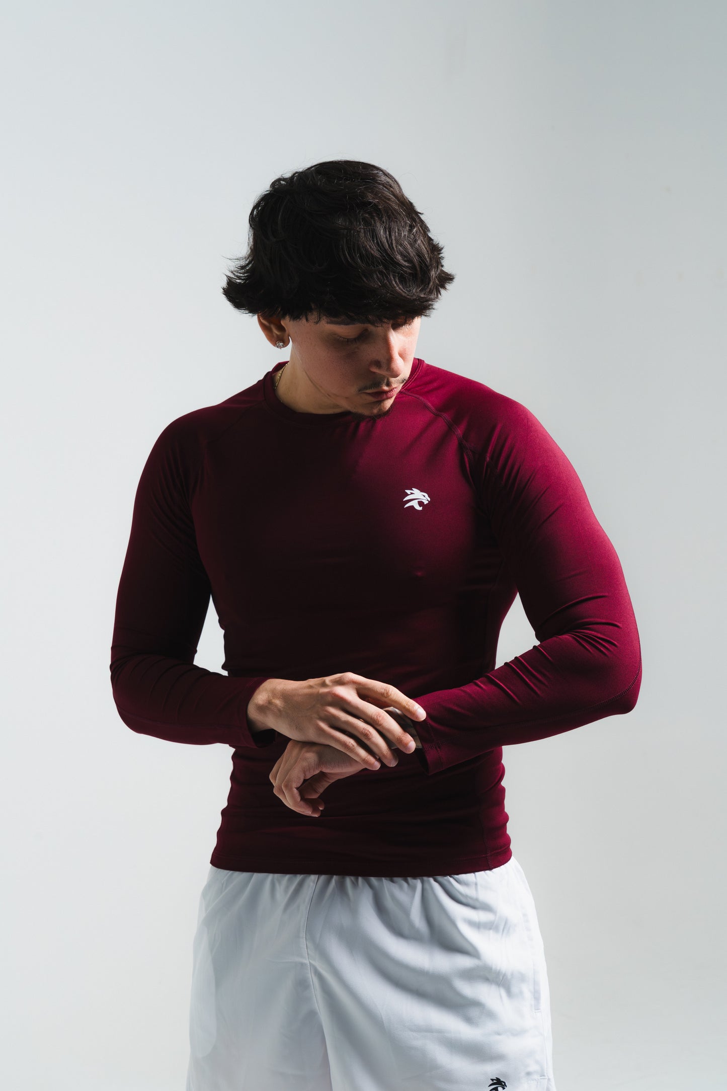 Wine slim-fit long sleeve