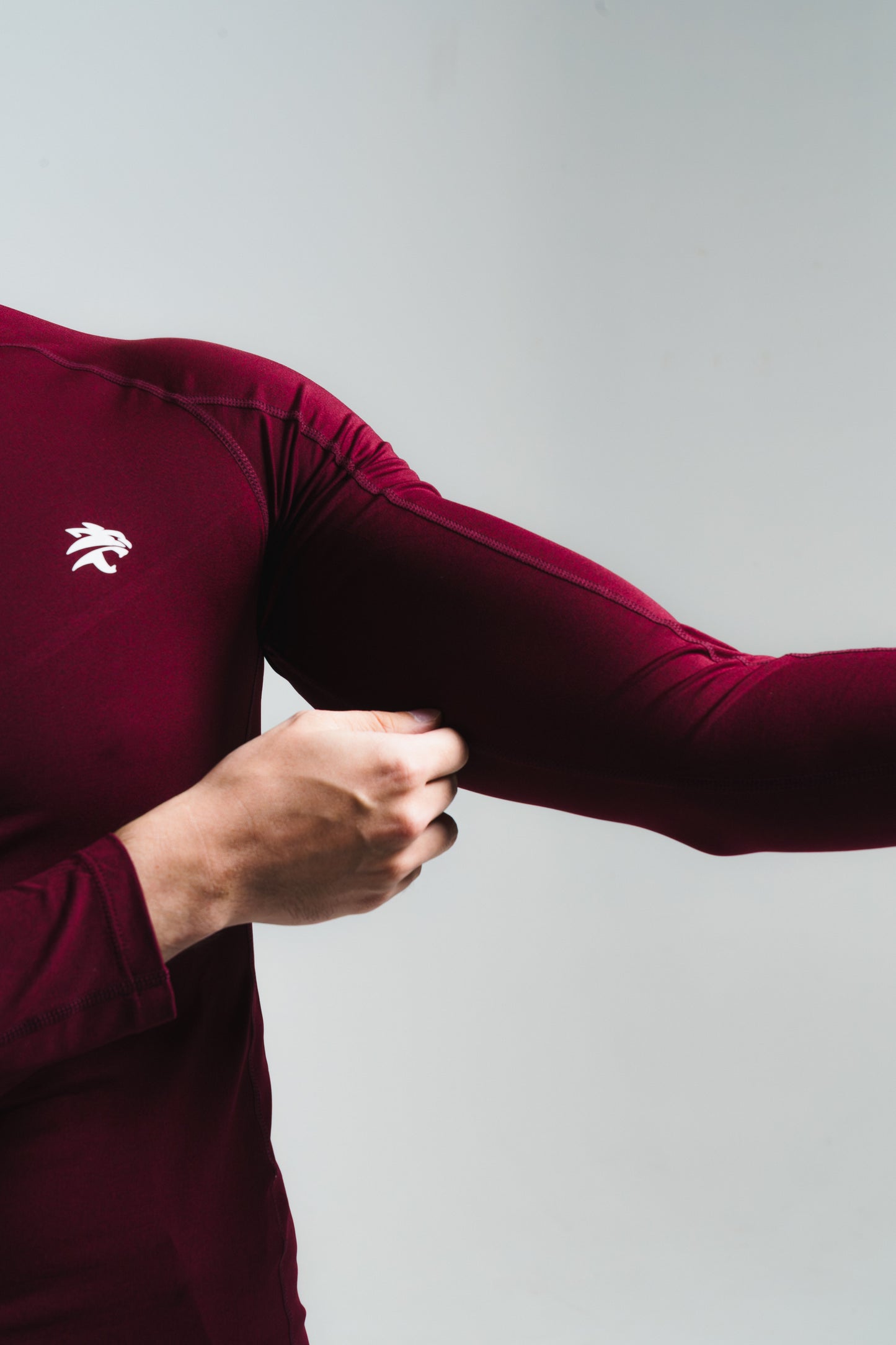 Wine slim-fit long sleeve