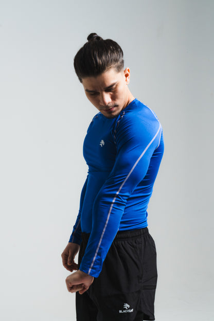 Rich Blue slim-Fit  long sleeve