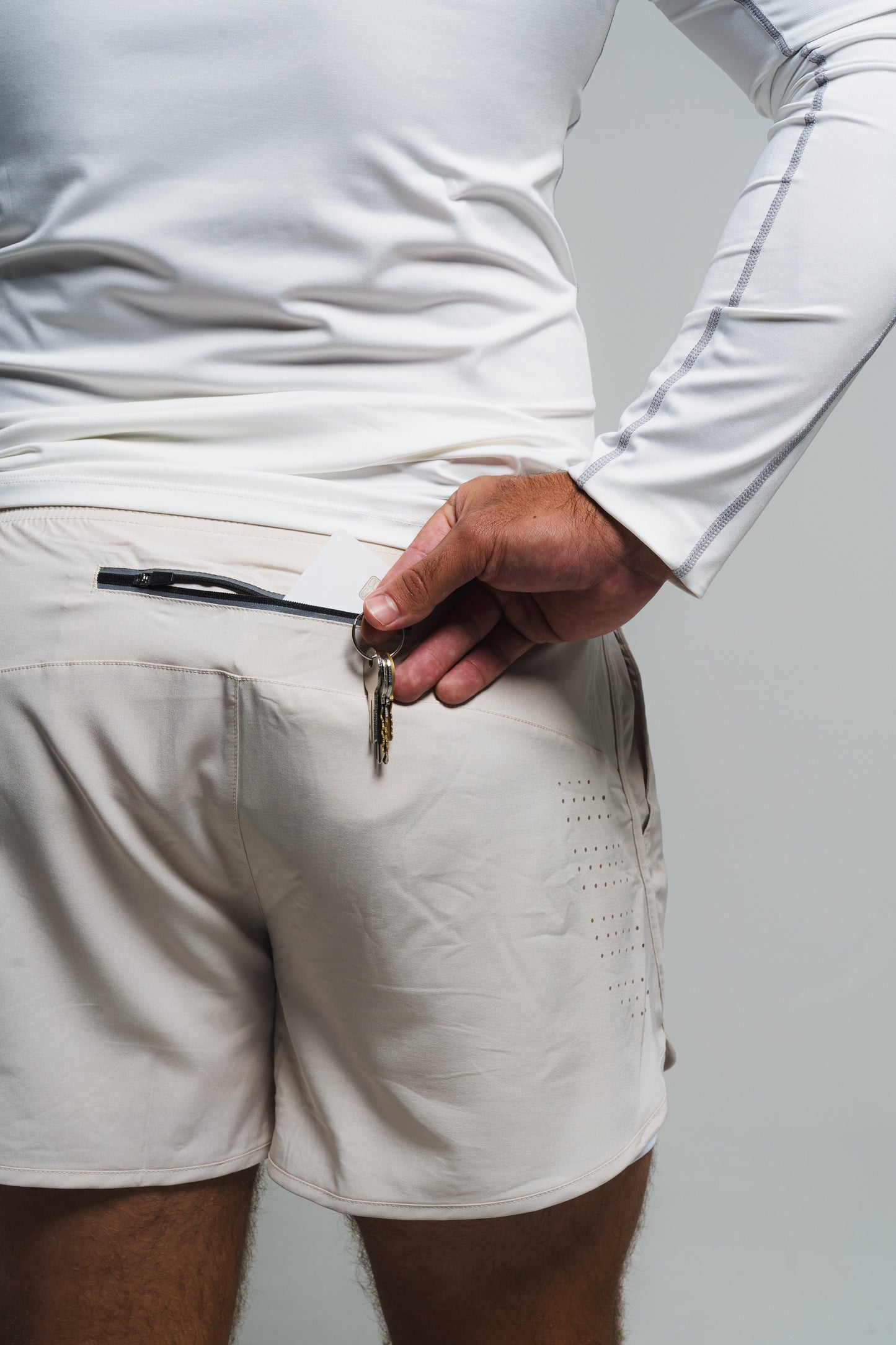 Cream Cat Shorts w Lycra