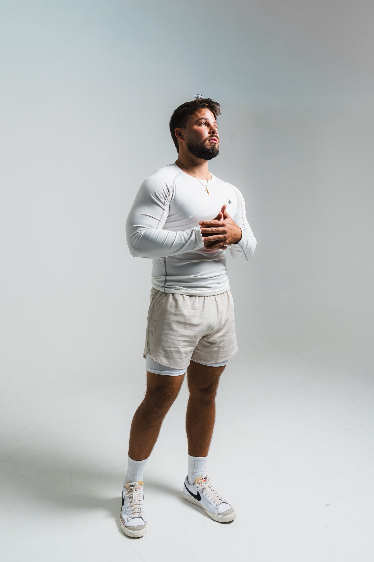 Cream Cat Shorts w Lycra