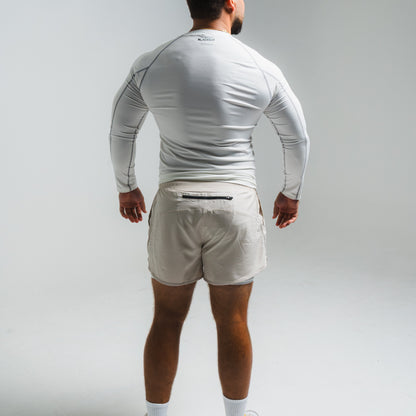 Cream Cat Shorts w Lycra