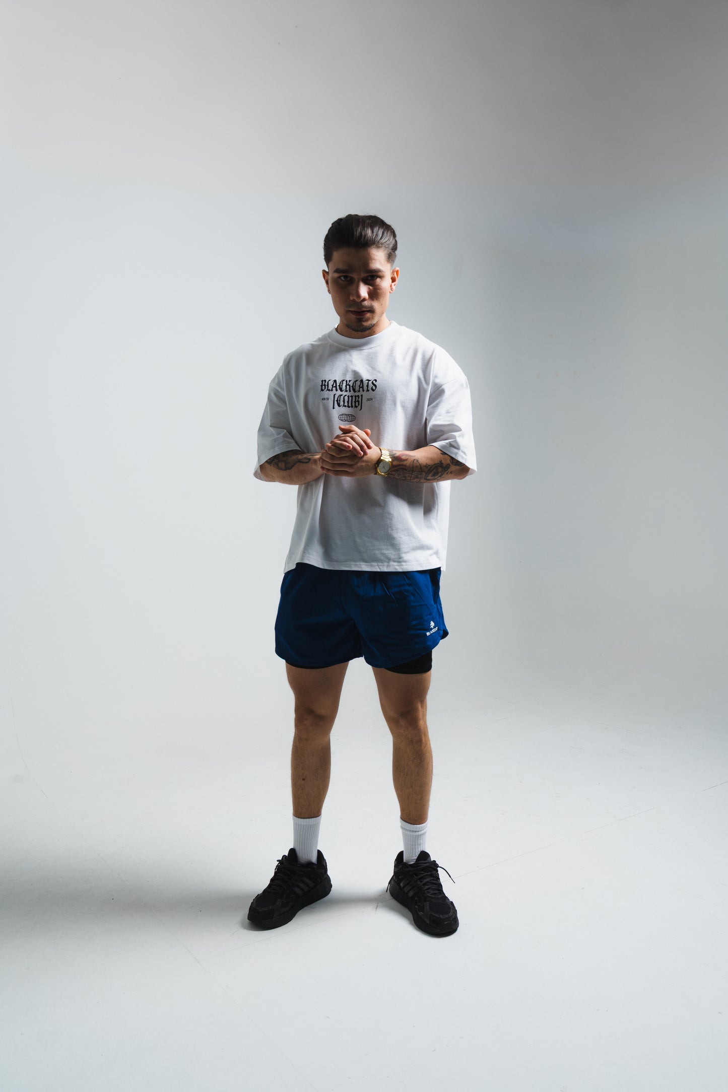 Rich blue lycra shorts