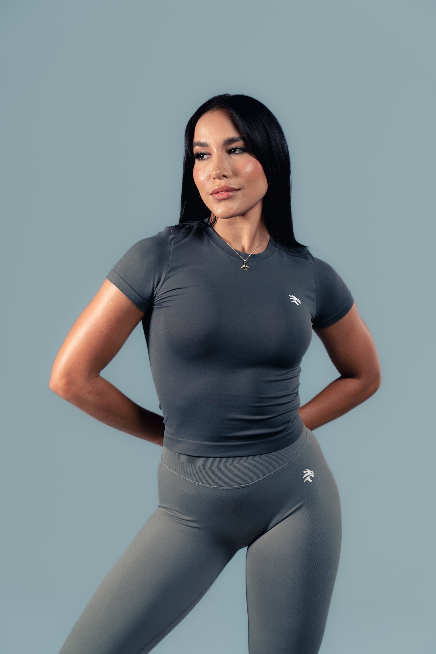 Loba Gris Slim fit top